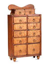 A Figured Maple Spice Chest