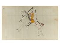 untitled, warrior on horseback