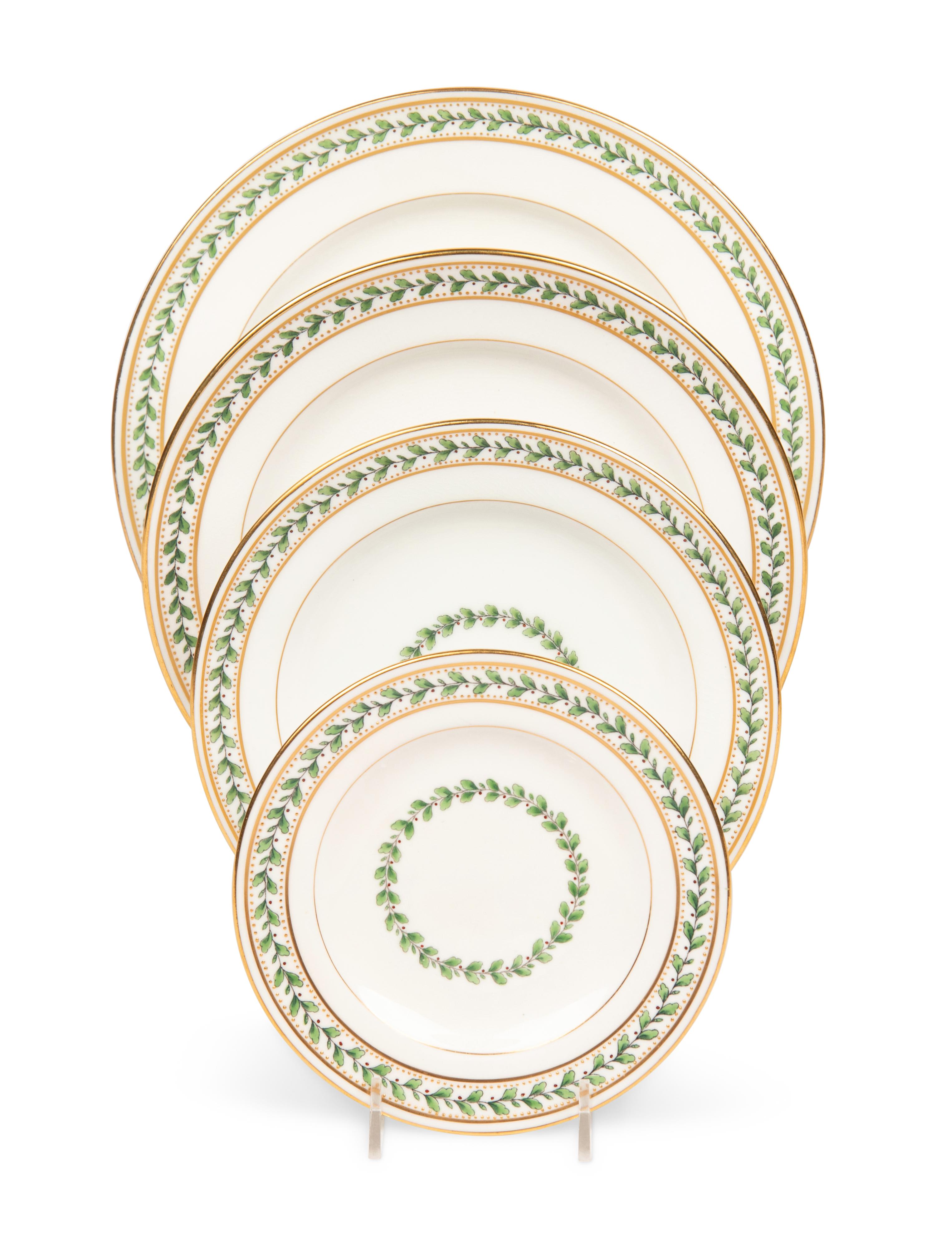 A Mintons Porcelain Dinner Service