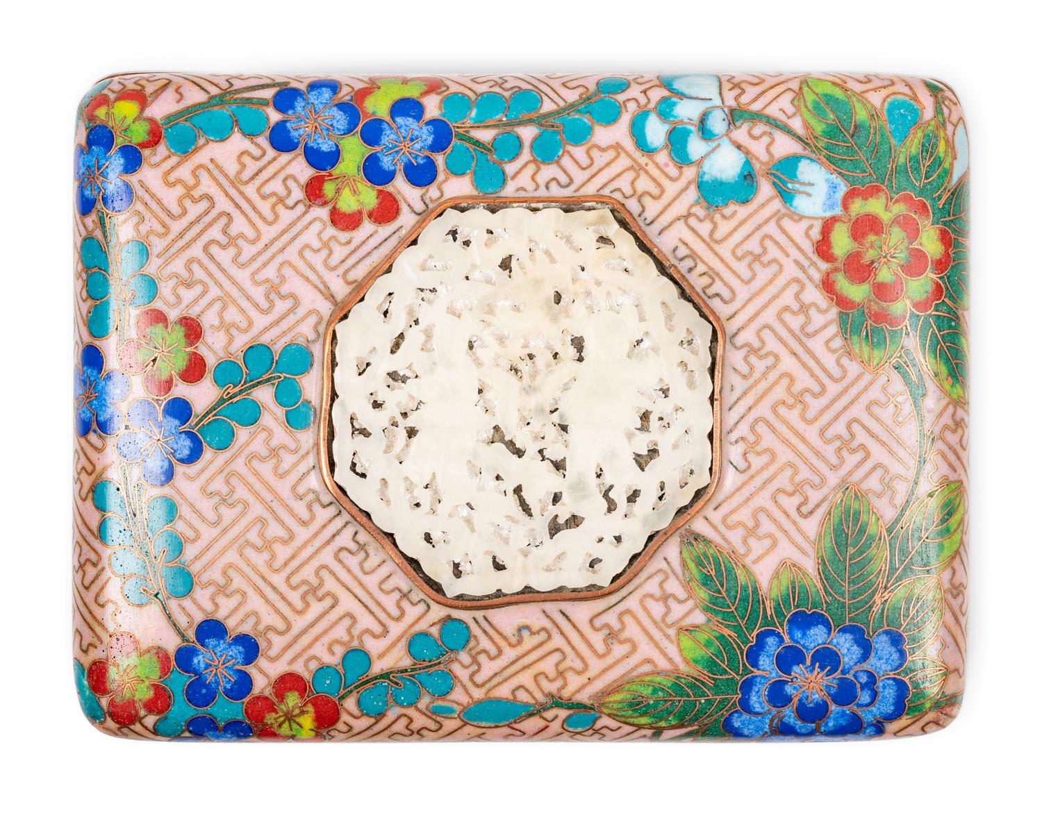 13 Chinese and Japanese Cloisonné Enamel Rectangular Boxes
