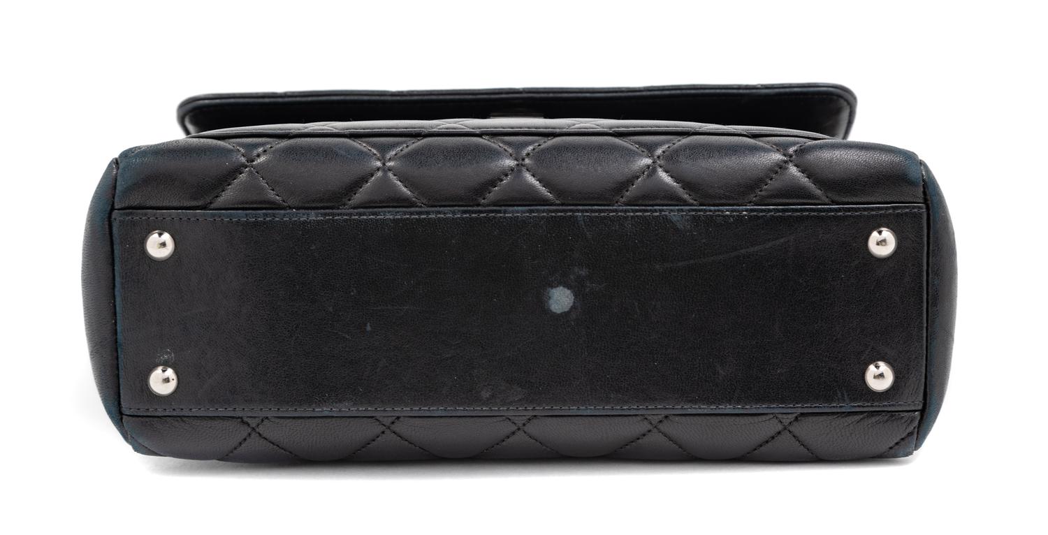 Chanel Black Quilted Leather Flap Bag, 2000-2002 9" L x 3.5" W x 7.5" H; strap drop: 9"- 17"