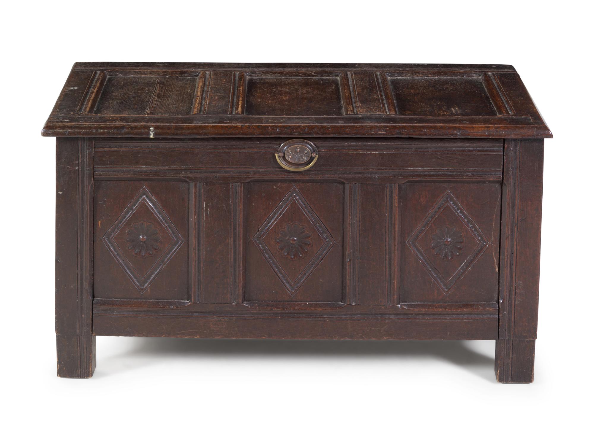 A Charles II Oak Blanket Chest