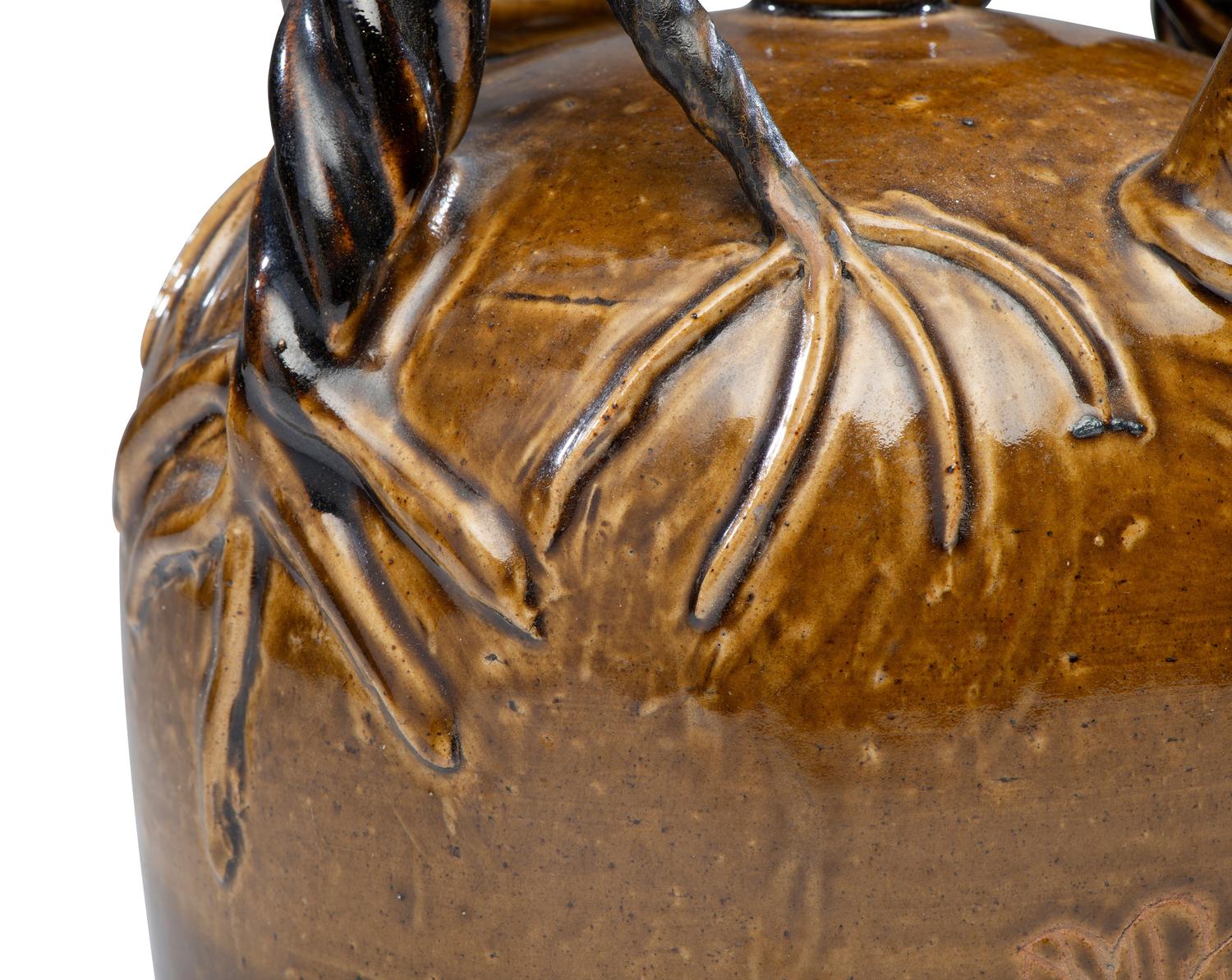 A Rhodenbaugh Stoneware Harvest Jug