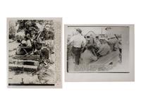 [CIVIL RIGHTS]. A group of 2 press photographs associated with the investigation into the killings of three Civil Rights workers in Mississippi. 1964-1965.