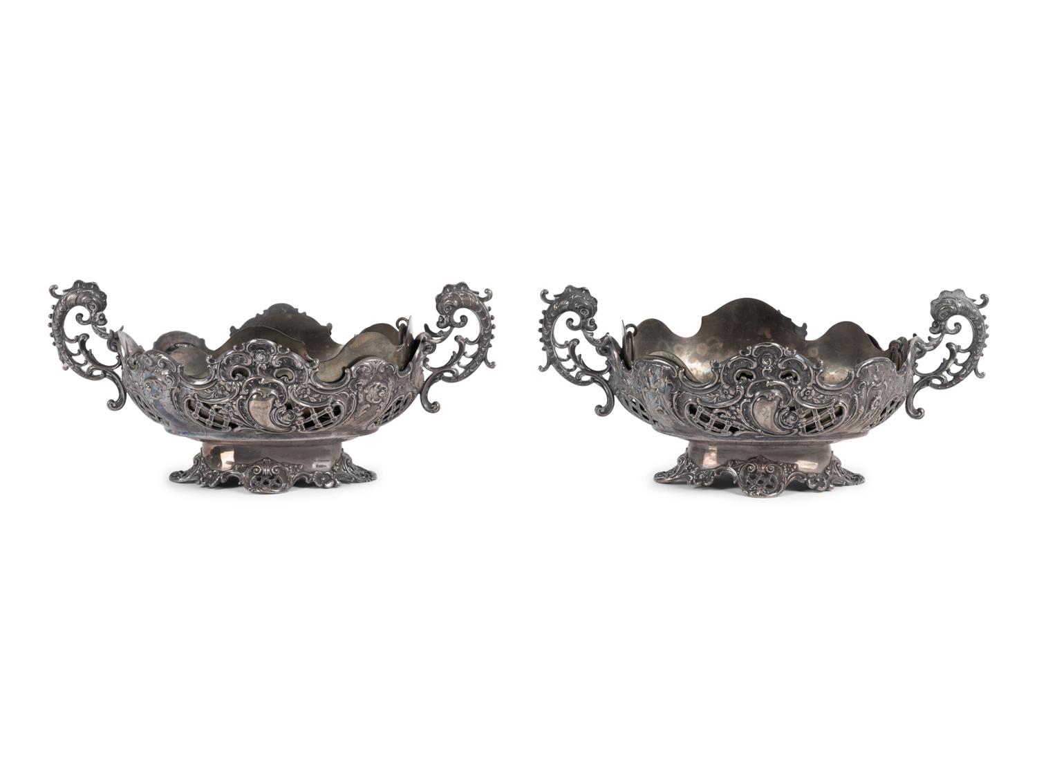 A Pair of German Silver Bowls