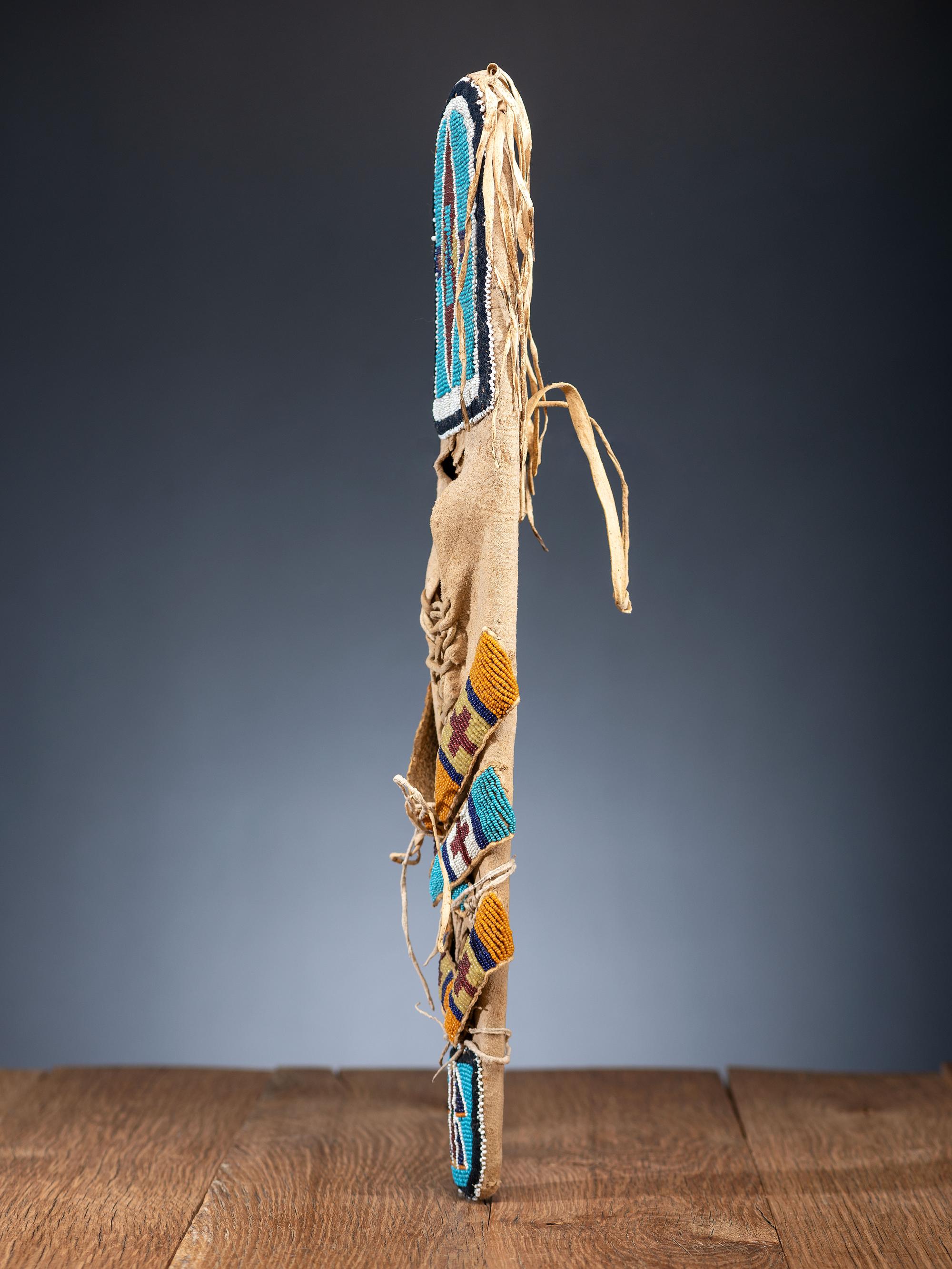 Apsáalooke [Crow] Beaded Hide Toy Cradle
