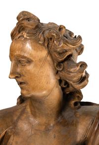 A Continental Carved Wood Figure
