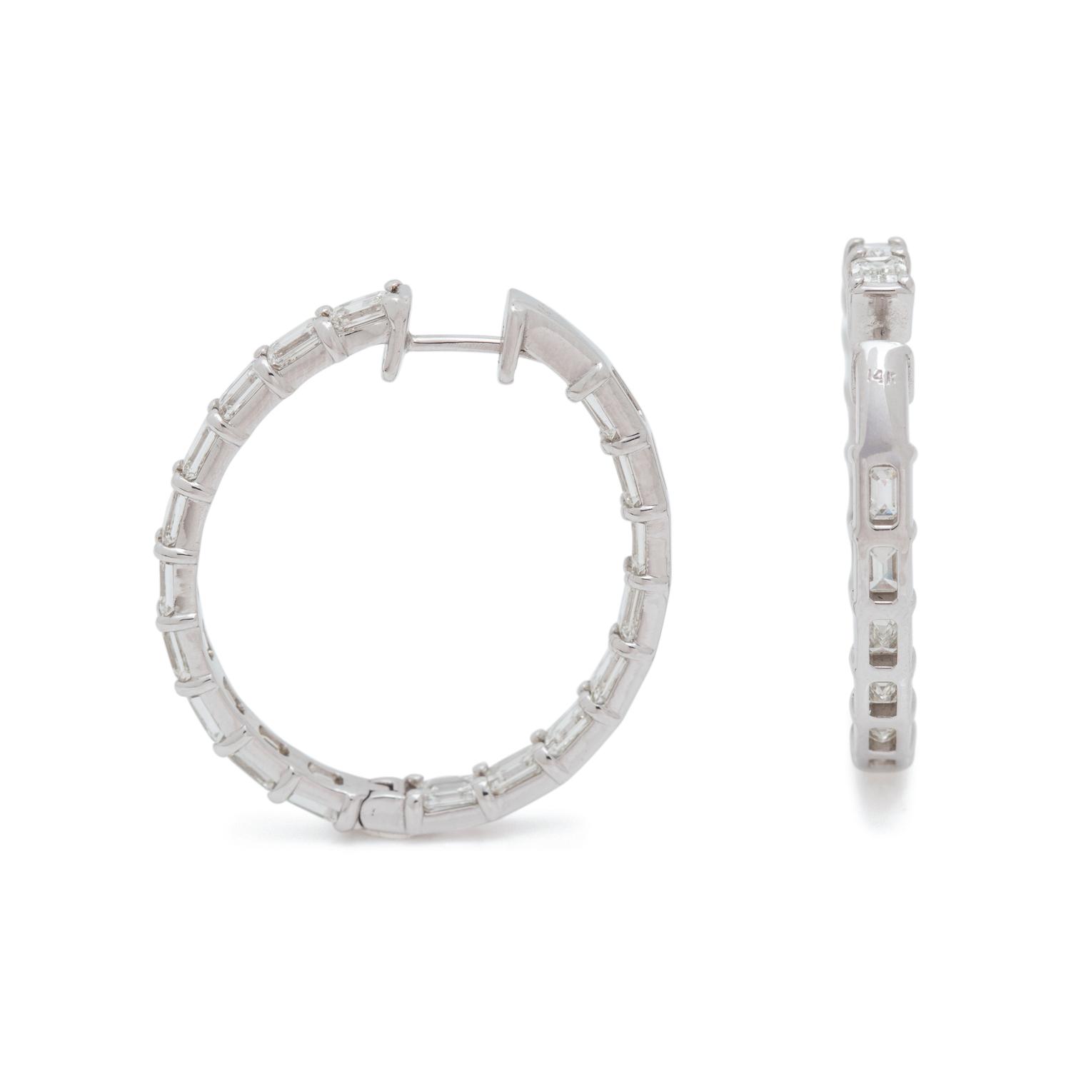 DIAMOND HOOP EARRINGS