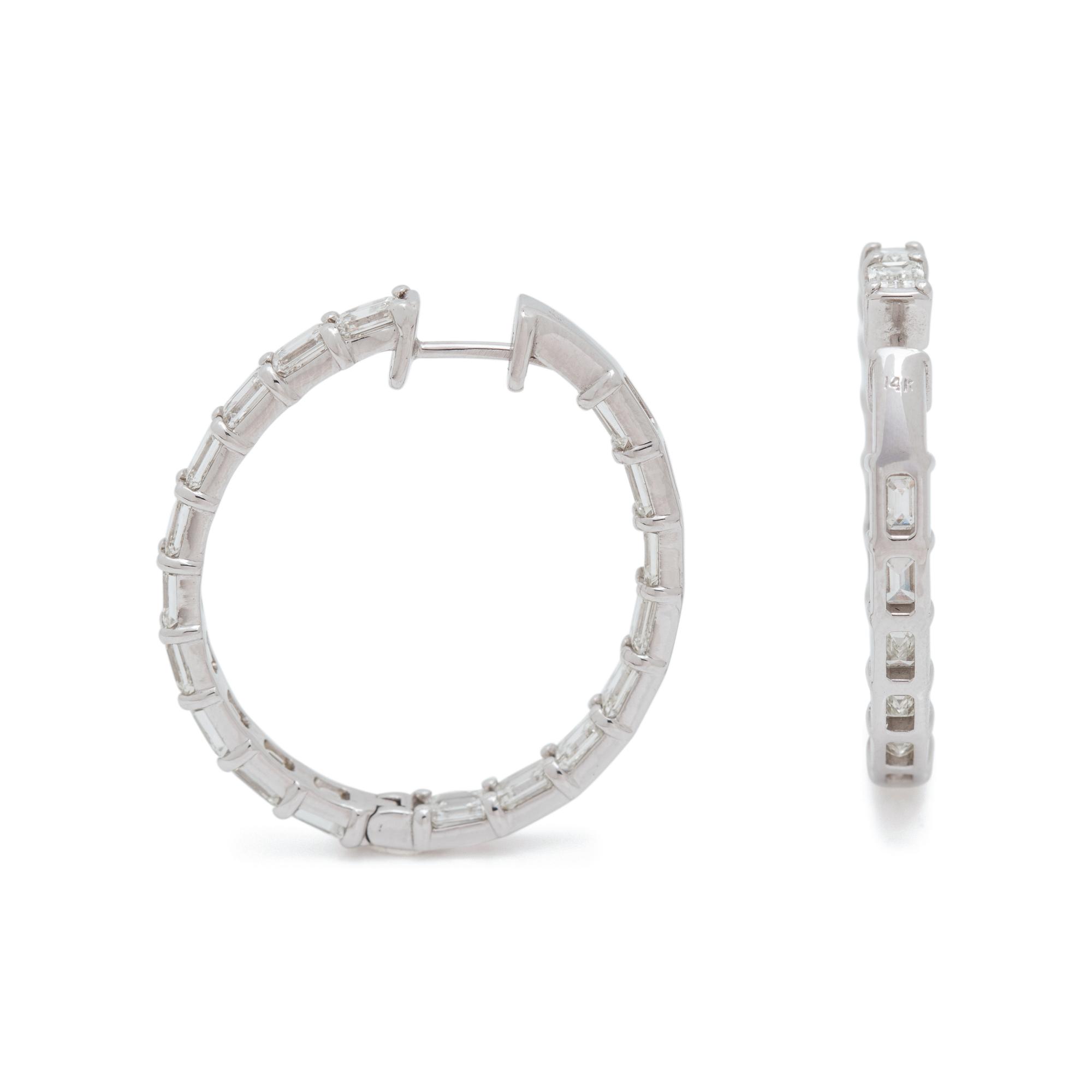 DIAMOND HOOP EARRINGS