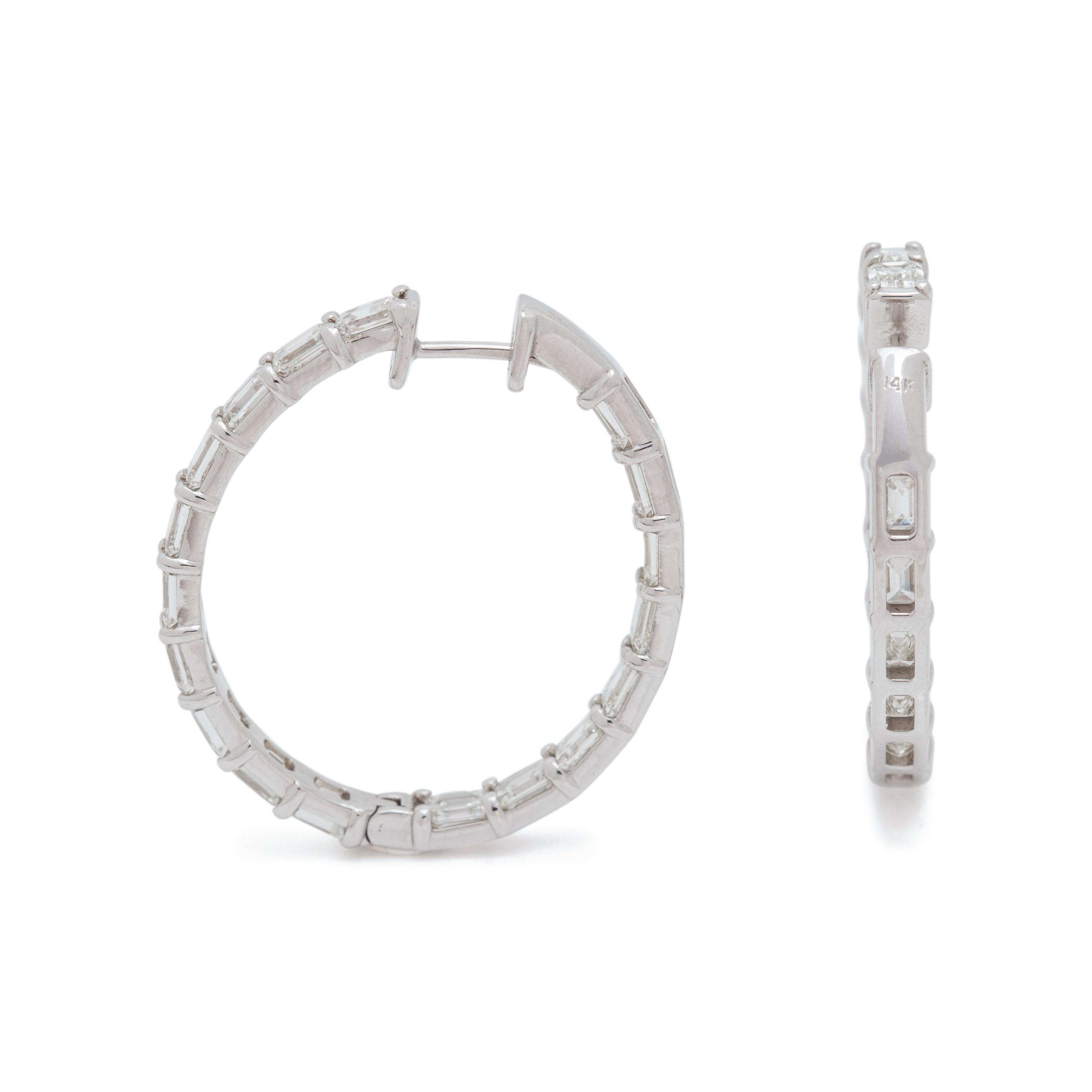 DIAMOND HOOP EARRINGS