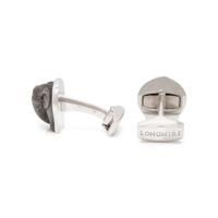 LONGMIRE, WHITE GOLD CARVED ELEPHANT CUFFLINKS