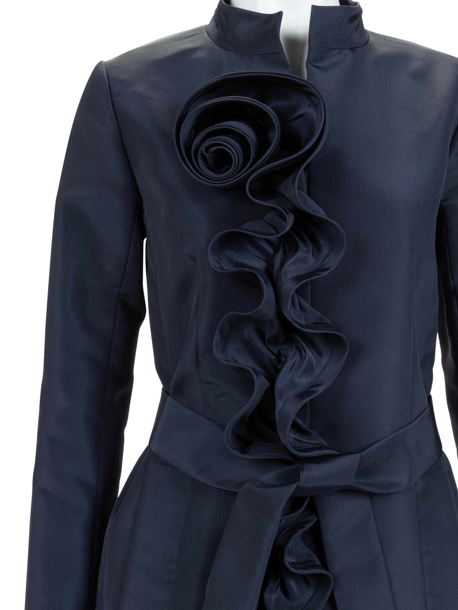 Two Oscar de la Renta Ruffled Taffeta Jackets, 2010