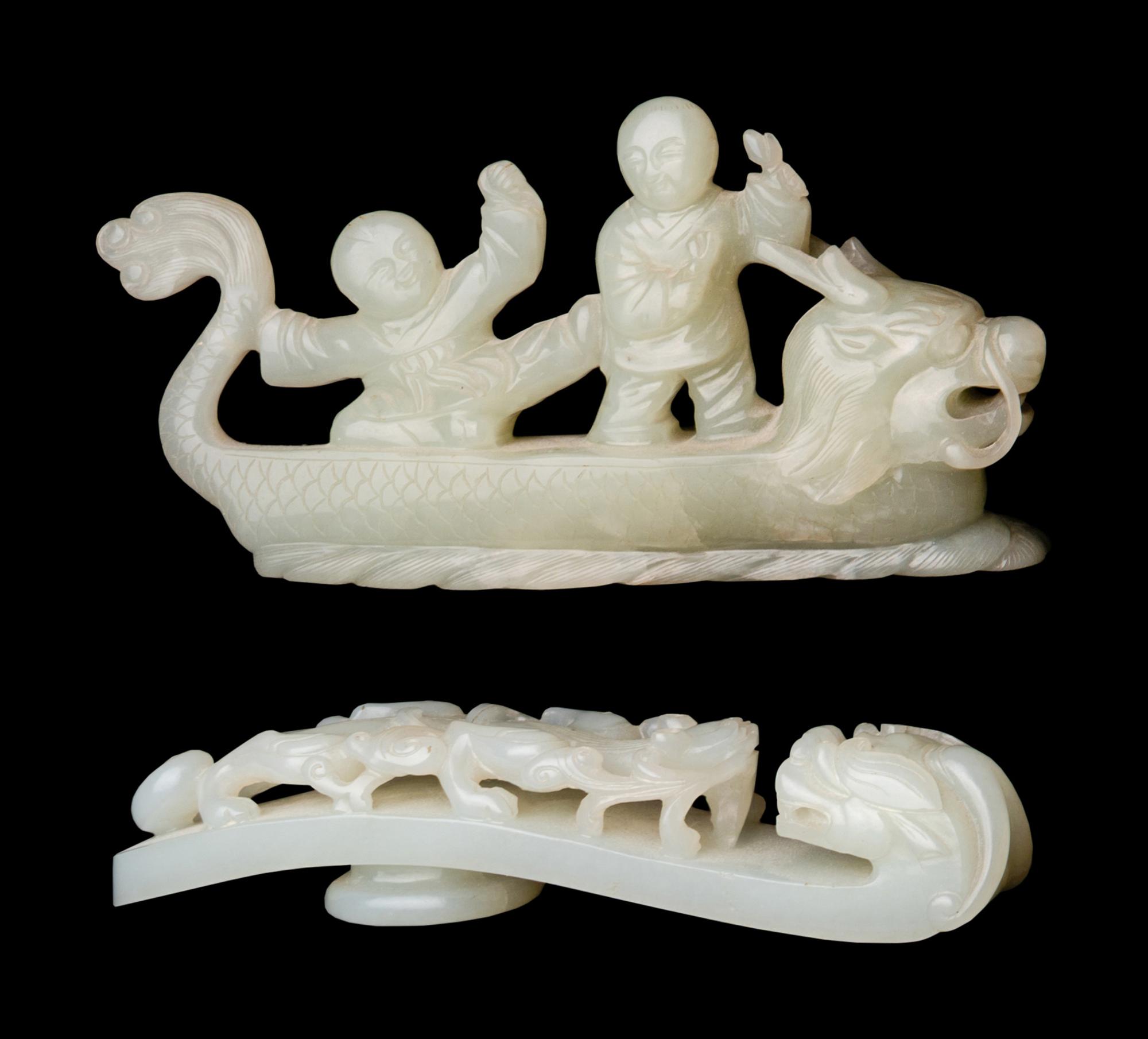 Two White Jade Carvings