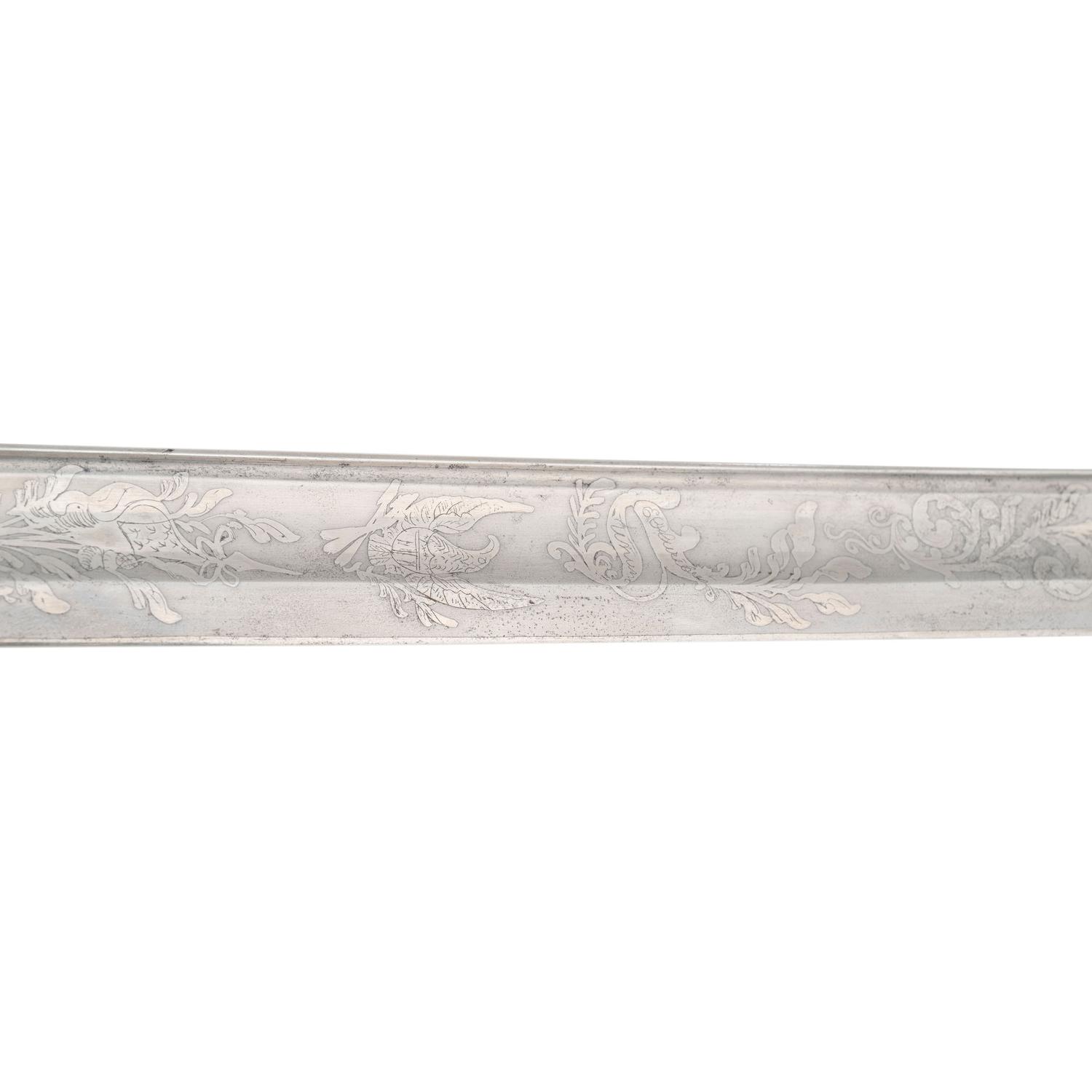 1862 Dated and Inspected Ames Model 1850 Foot Officers Sword with Presentation to Capt. Hugh Donnelly - 37th Mass Infantry - WIA Cold Harbor