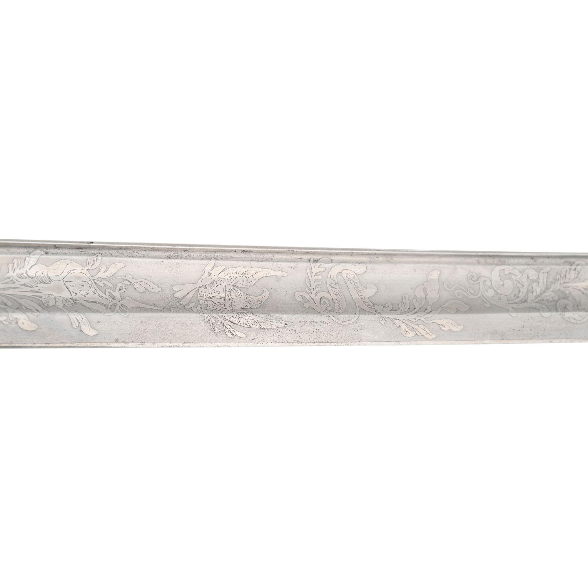 1862 Dated and Inspected Ames Model 1850 Foot Officers Sword with Presentation to Capt. Hugh Donnelly - 37th Mass Infantry - WIA Cold Harbor