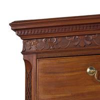 A George III Carved Mahogany Chest-On-Chest