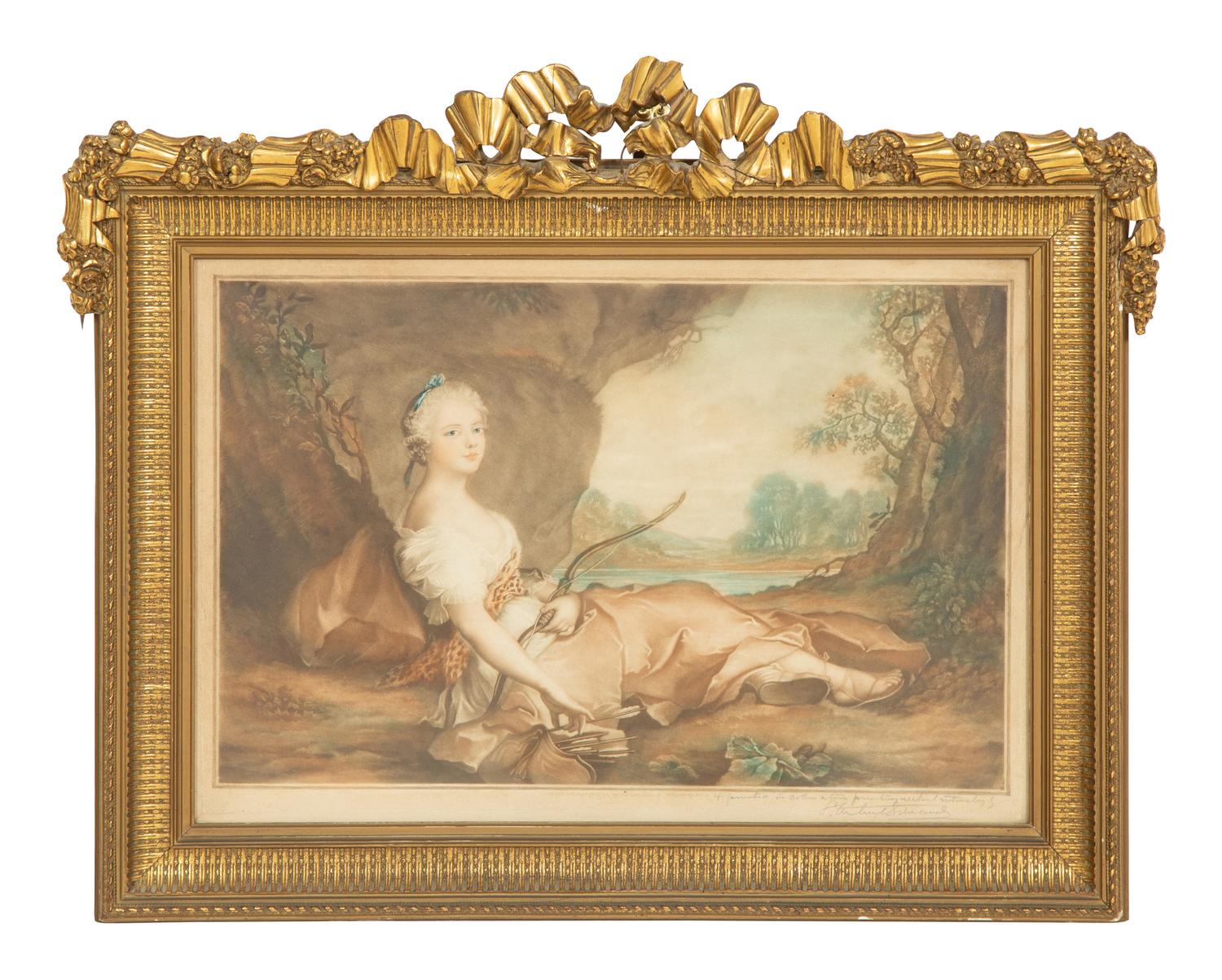 Madame Adelaide as Diana (after Jean-Marc Nattier), 1902
