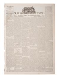 [SLAVERY & ABOLITION]. The Liberator. Vol. V, No. 8. Boston, MA: 21 February 1835.
