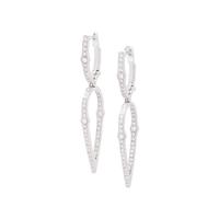 STEVEN WEBSTER, WHITE GOLD AND DIAMOND EARRINGS