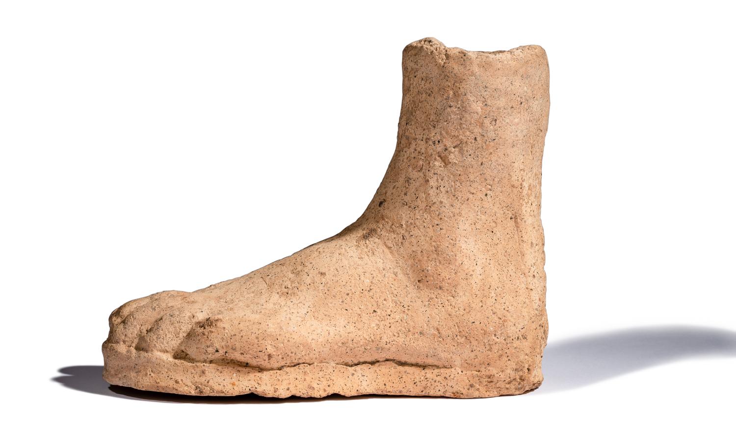 An Etruscan Terracotta Votive Left Foot