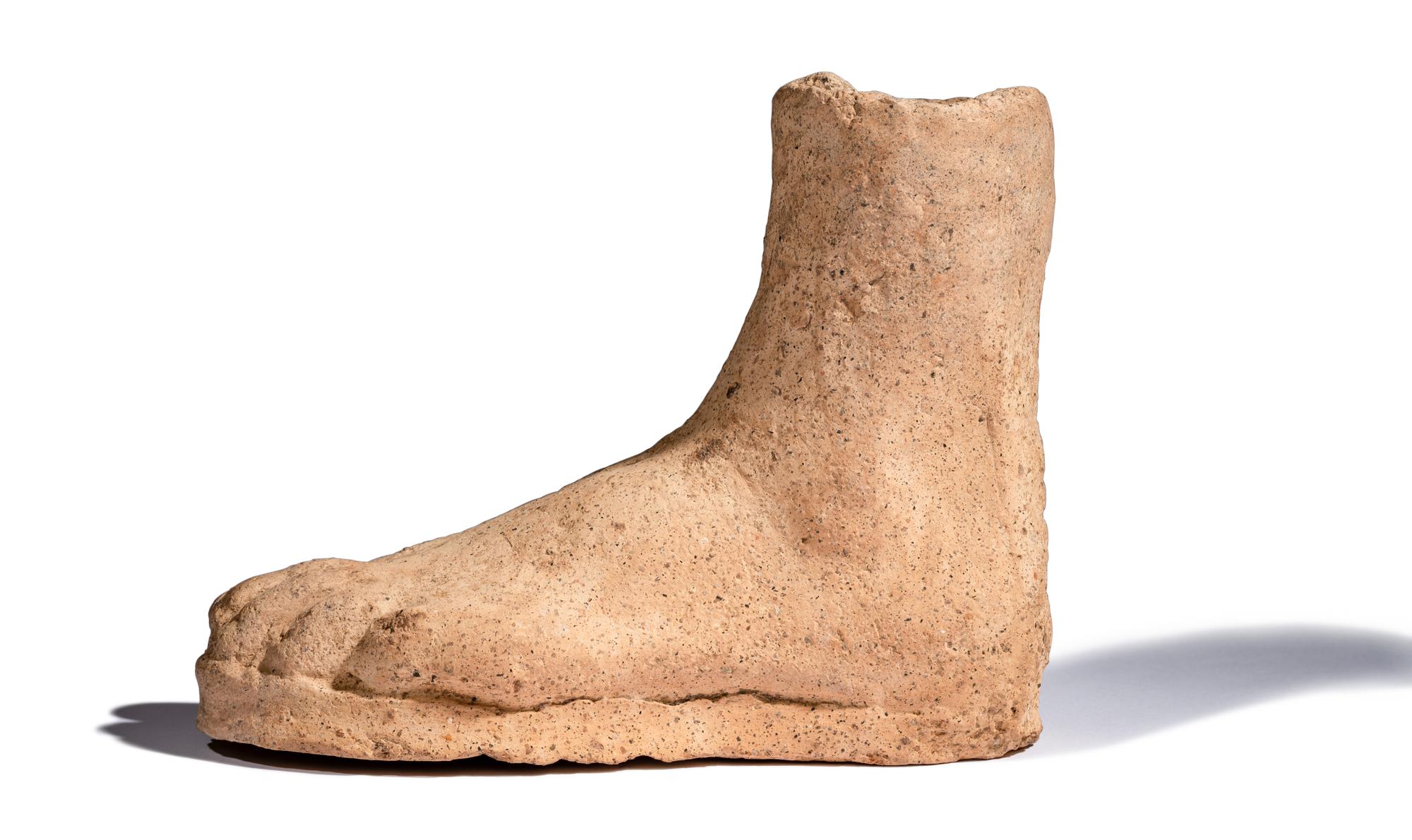 An Etruscan Terracotta Votive Left Foot