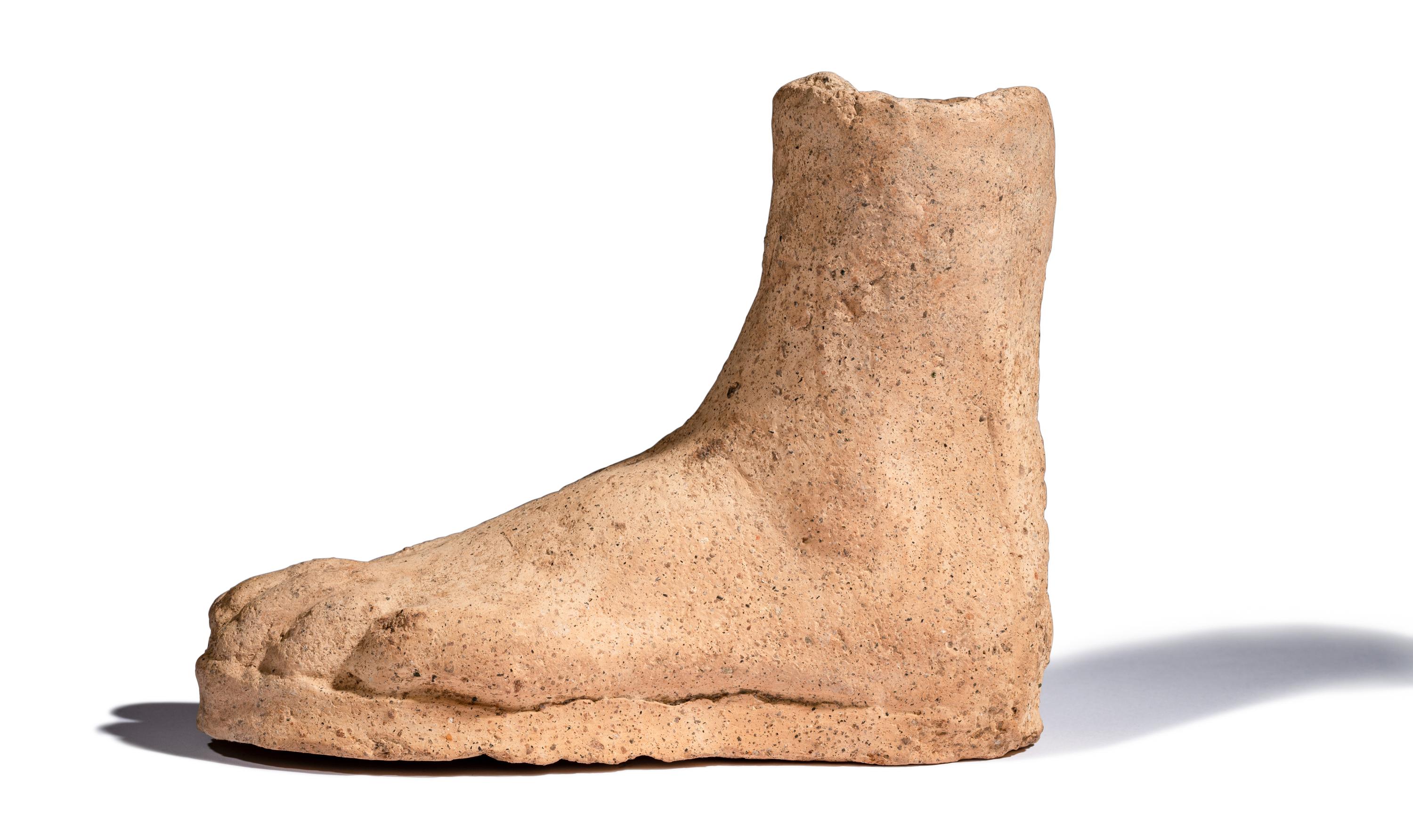 An Etruscan Terracotta Votive Left Foot
