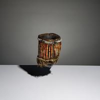 Sioux Quilled and Beaded Buffalo Horn Cup