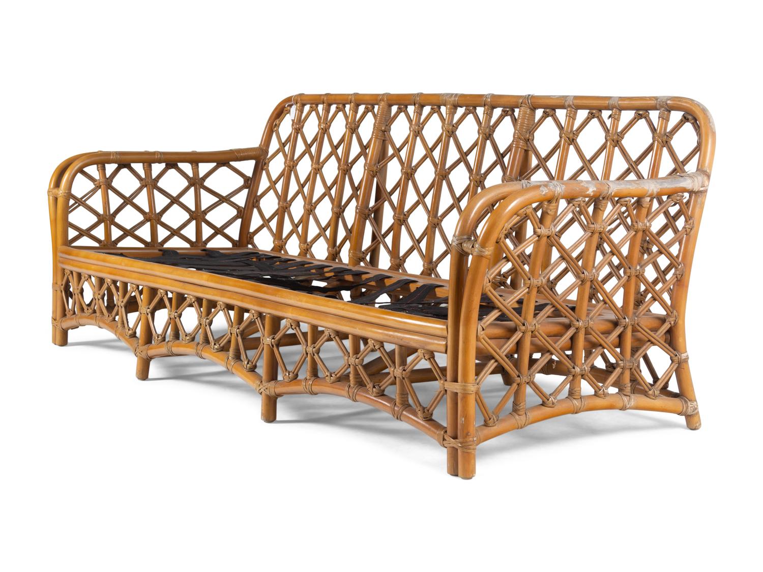 Sofa, c. 1970 Ficks Reed, USA