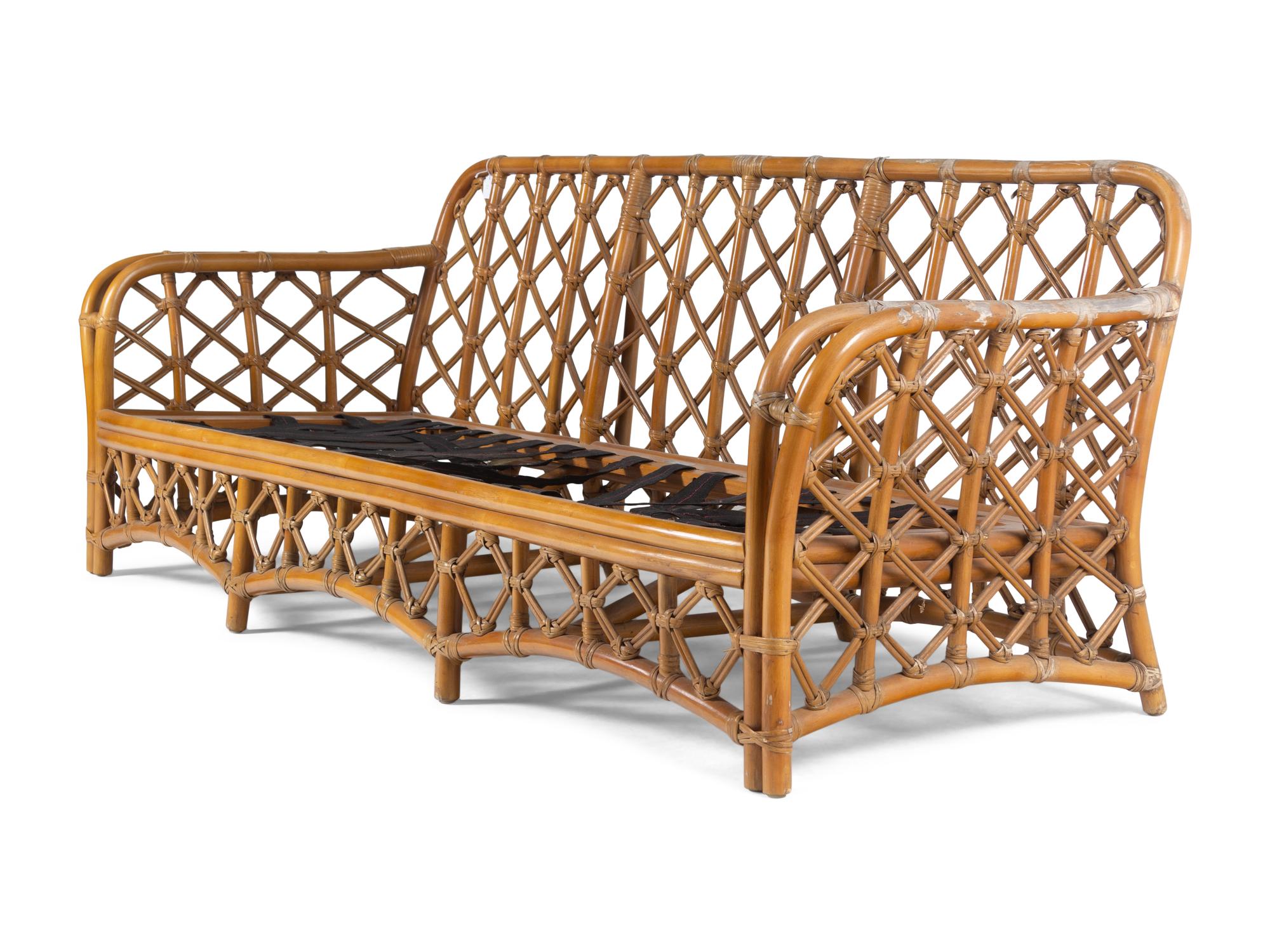Sofa, c. 1970 Ficks Reed, USA