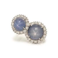 Spaulding & Co., Star Sapphire, Diamond, and Platinum Ring