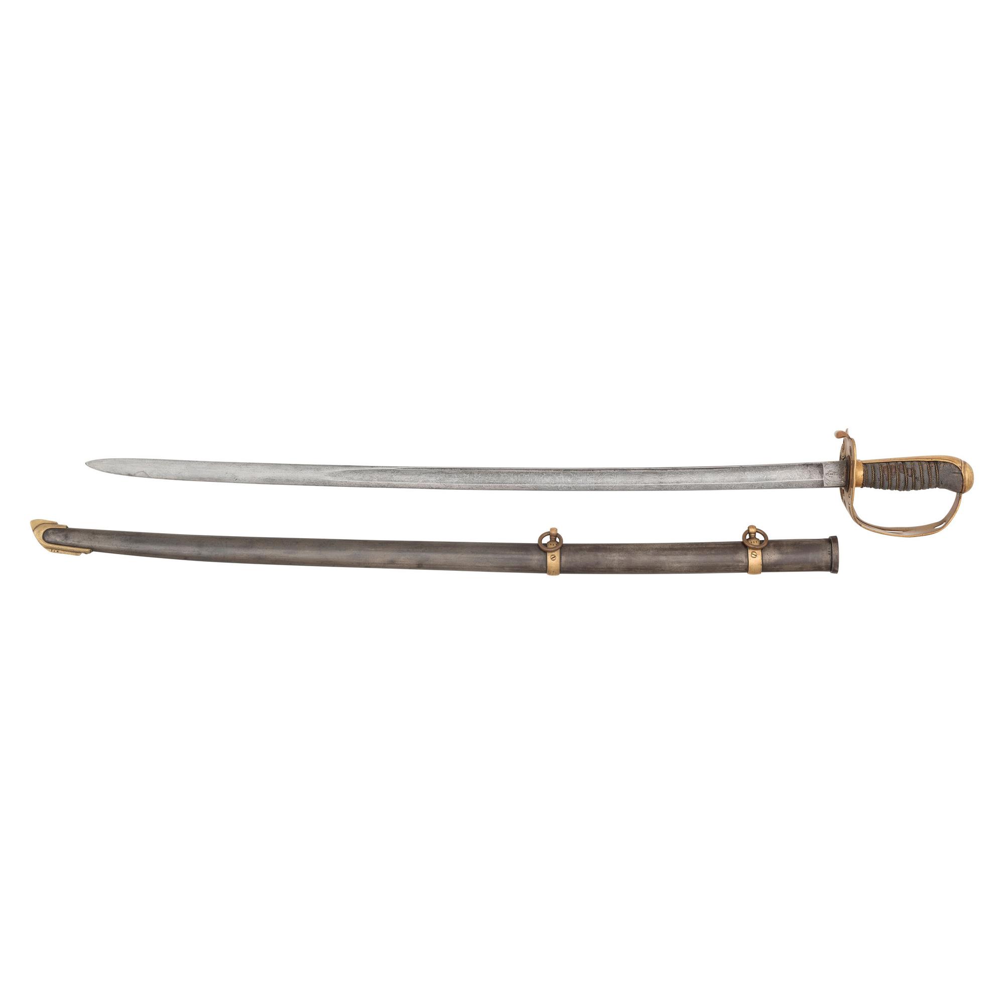 Schuyler, Hartley & Graham Retailed Clauberg Non-Regulation Staff & Field Officer's Sword of Capt. John Strowbridge - 158th NY Inf.