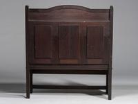 Cincinnati Art-Carved Bench with Inset Painted Panels, 1884