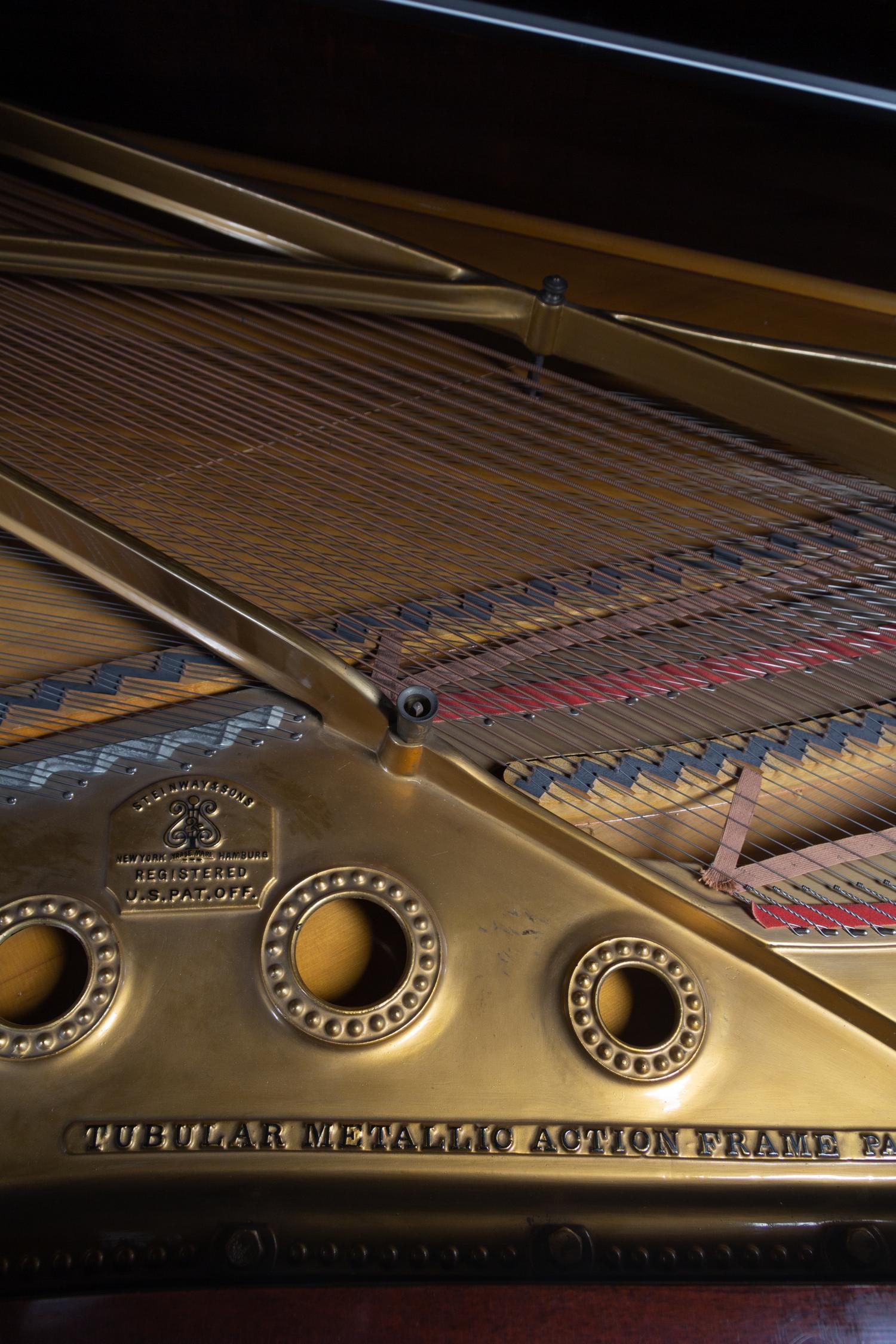 A Steinway & Sons Mahogany Grand Piano
