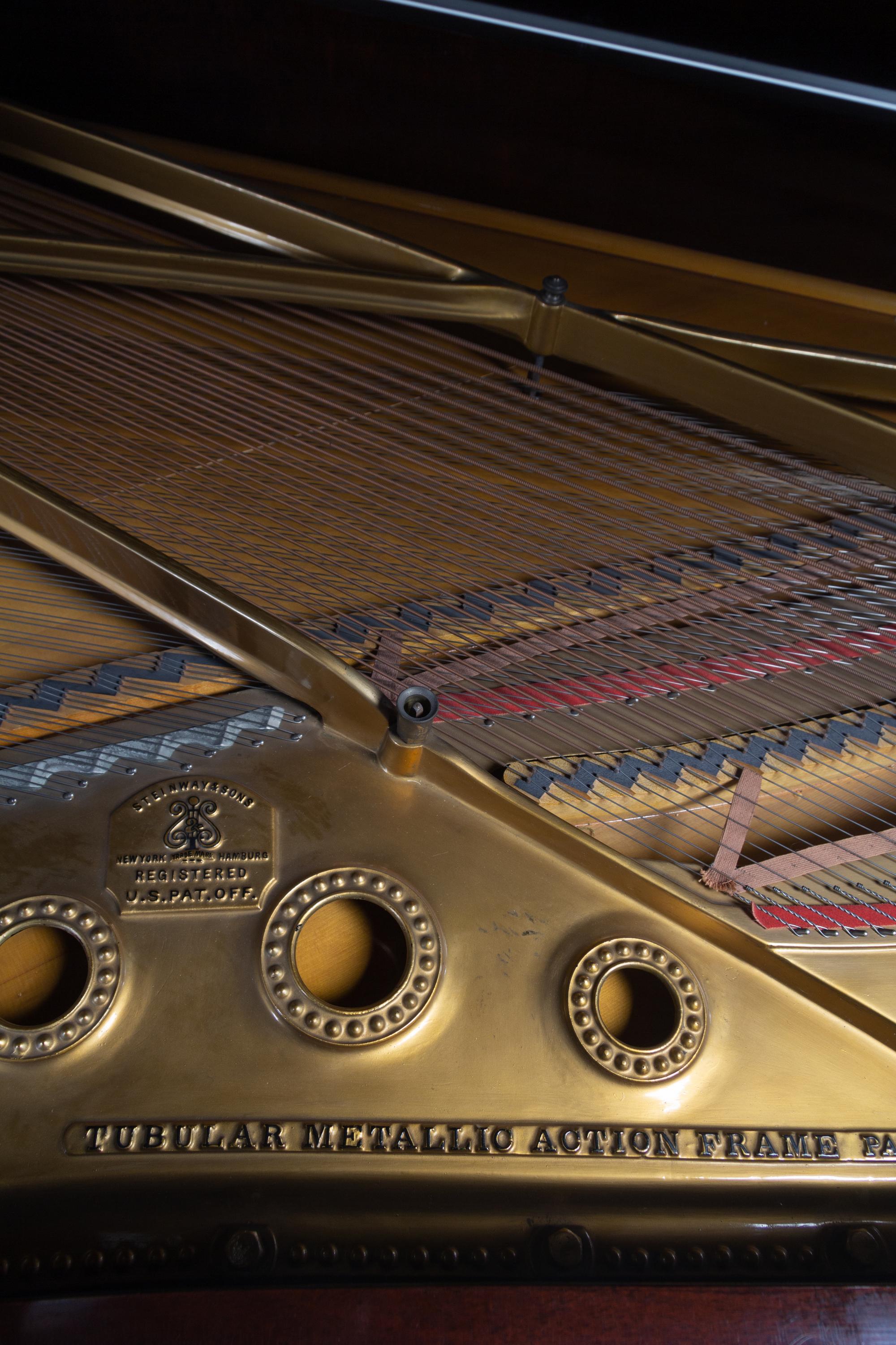 A Steinway & Sons Mahogany Grand Piano