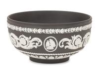 A Wedgwood Jasperware Bowl and a Wedgwood Jasperware Plate After William Hackwood