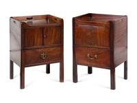 Two George III Style Mahogany Cabinets