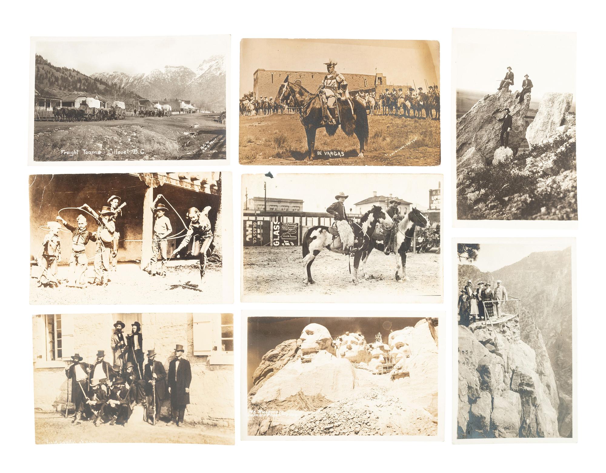 [EARLY PHOTOGRAPHY]. A group of 36 real photo postcards capturing landscapes in the United States and beyond, incl. western scenes.