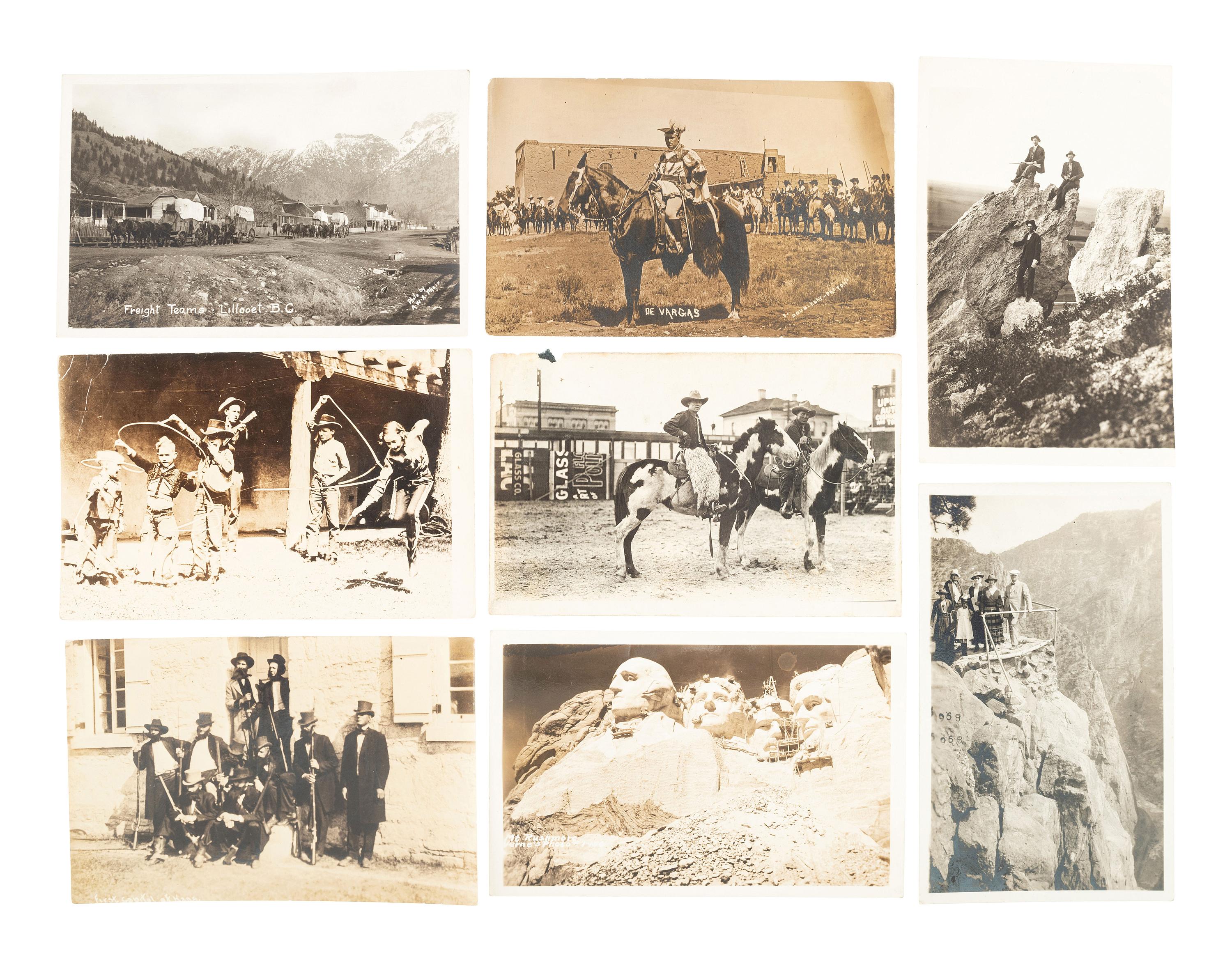 [EARLY PHOTOGRAPHY]. A group of 36 real photo postcards capturing landscapes in the United States and beyond, incl. western scenes.