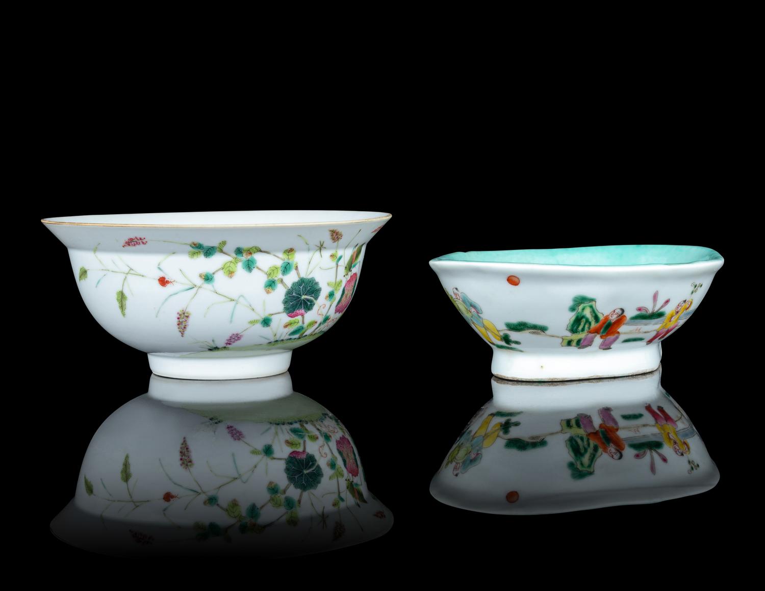 Two Famille Rose Porcelain Bowls