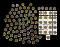 A Group of 102 1964 Topps Baseball Coins Including Mickey Mantle and Multiple Hall of Famers,