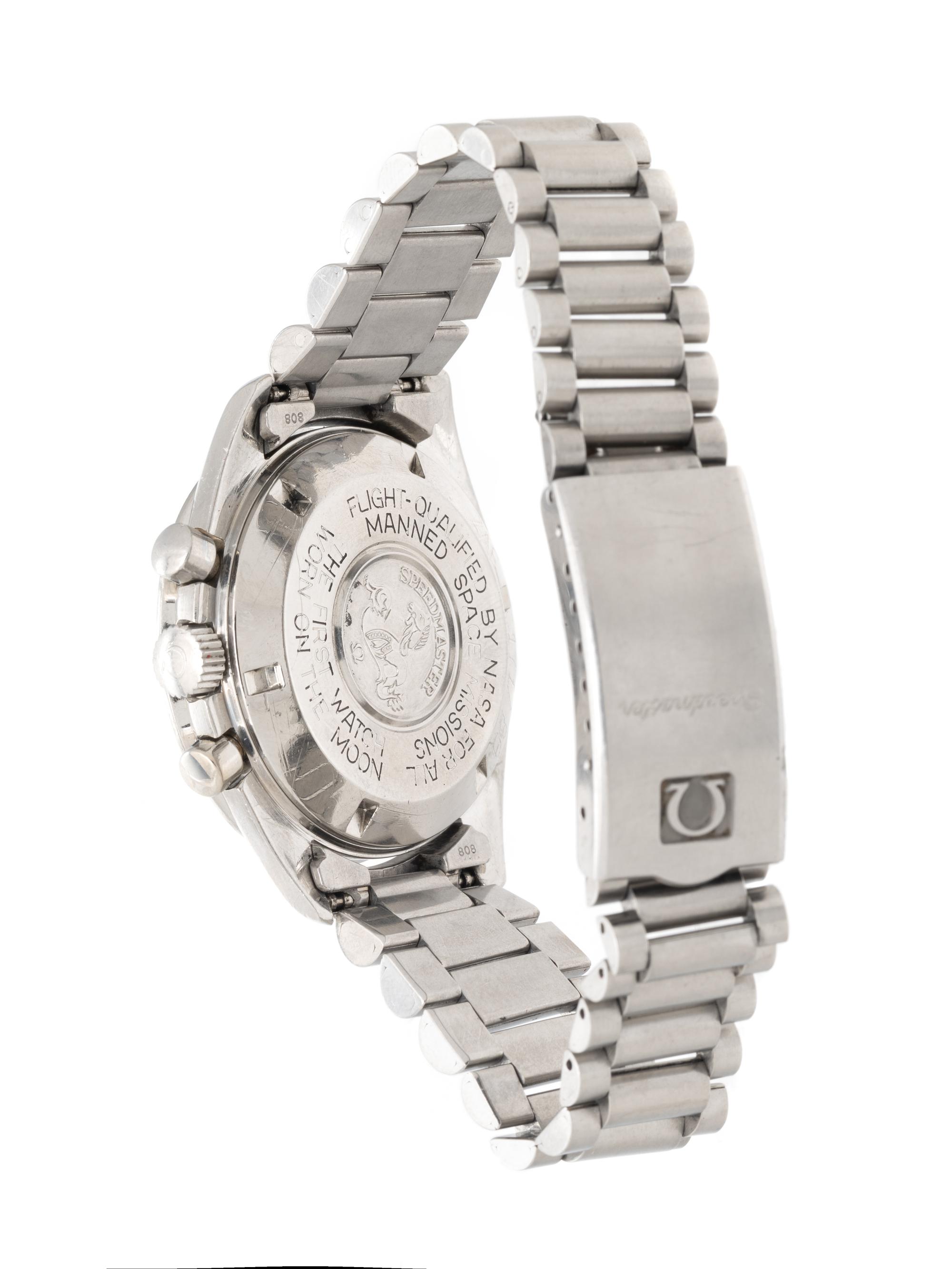 OMEGA, REF. 145.022 STAINLESS STEEL 'SPEEDMASTER' 'ZAF' CHRONOGRAPH WATCH, BOX & PAPERS