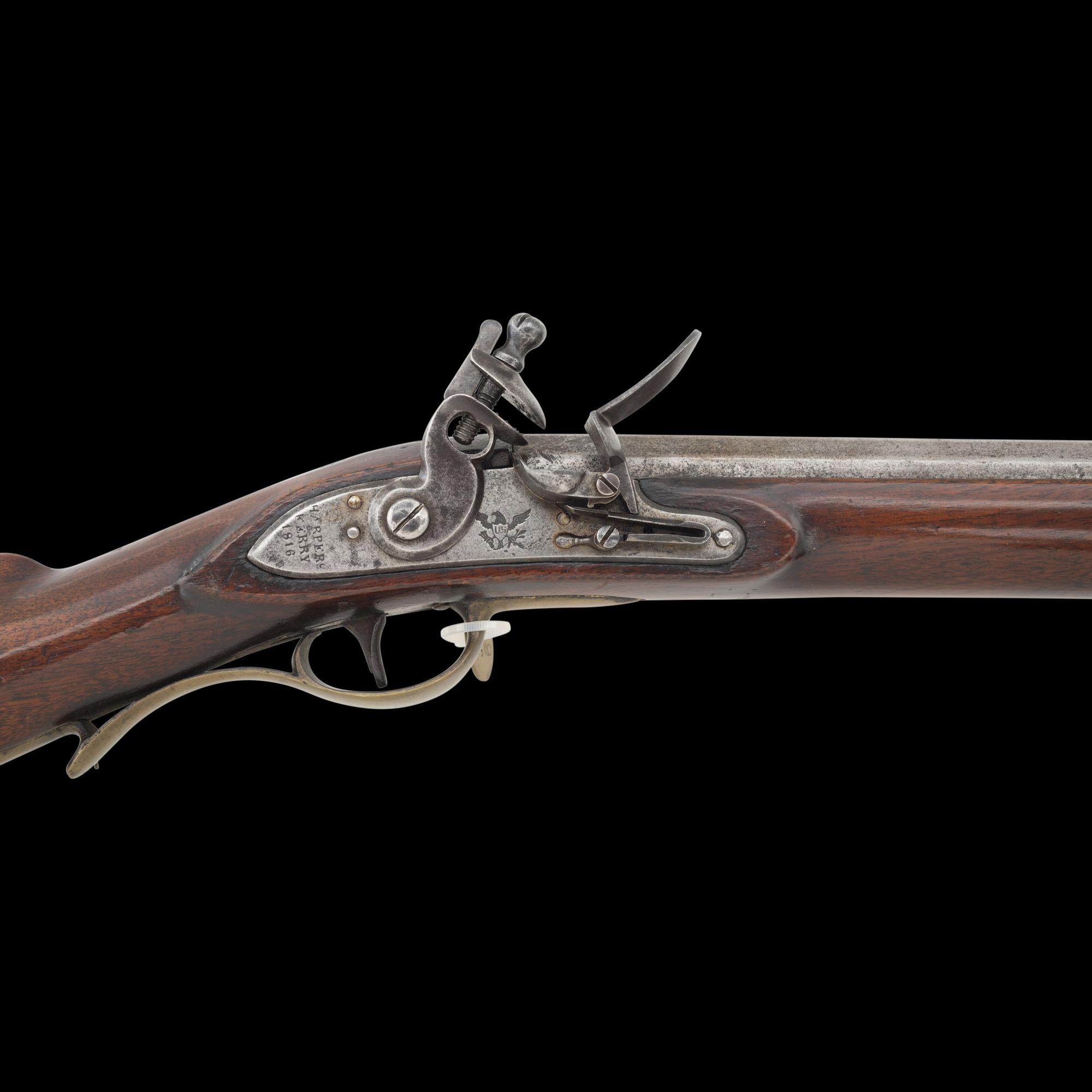 U.S. Model 1803 Harpers Ferry Transitional Rifle Dated 1816 in Original Flint