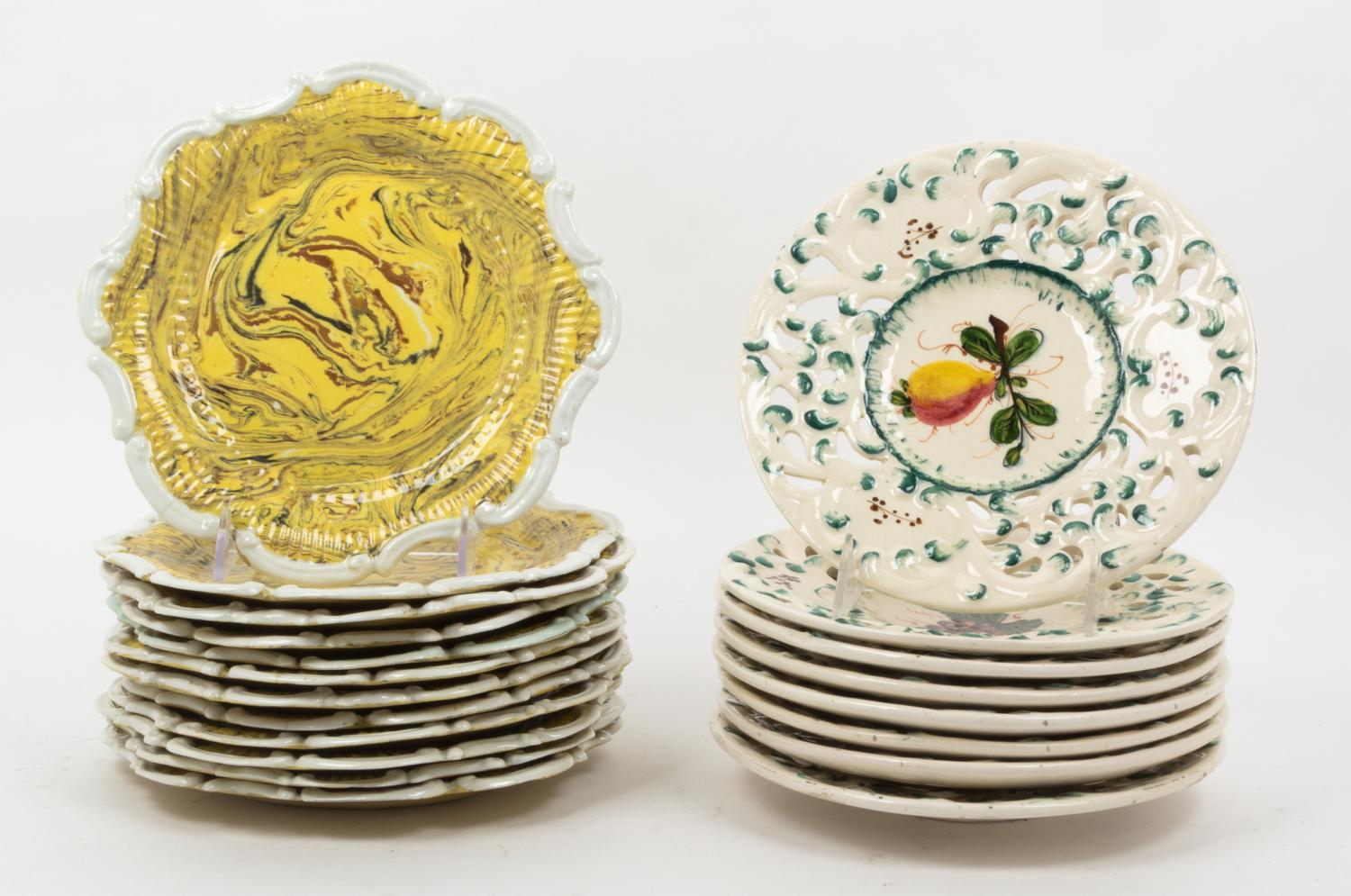 A Group of Italian Dessert Plates Diameter 8 inches. — SECOND HALF 20TH CENTURY