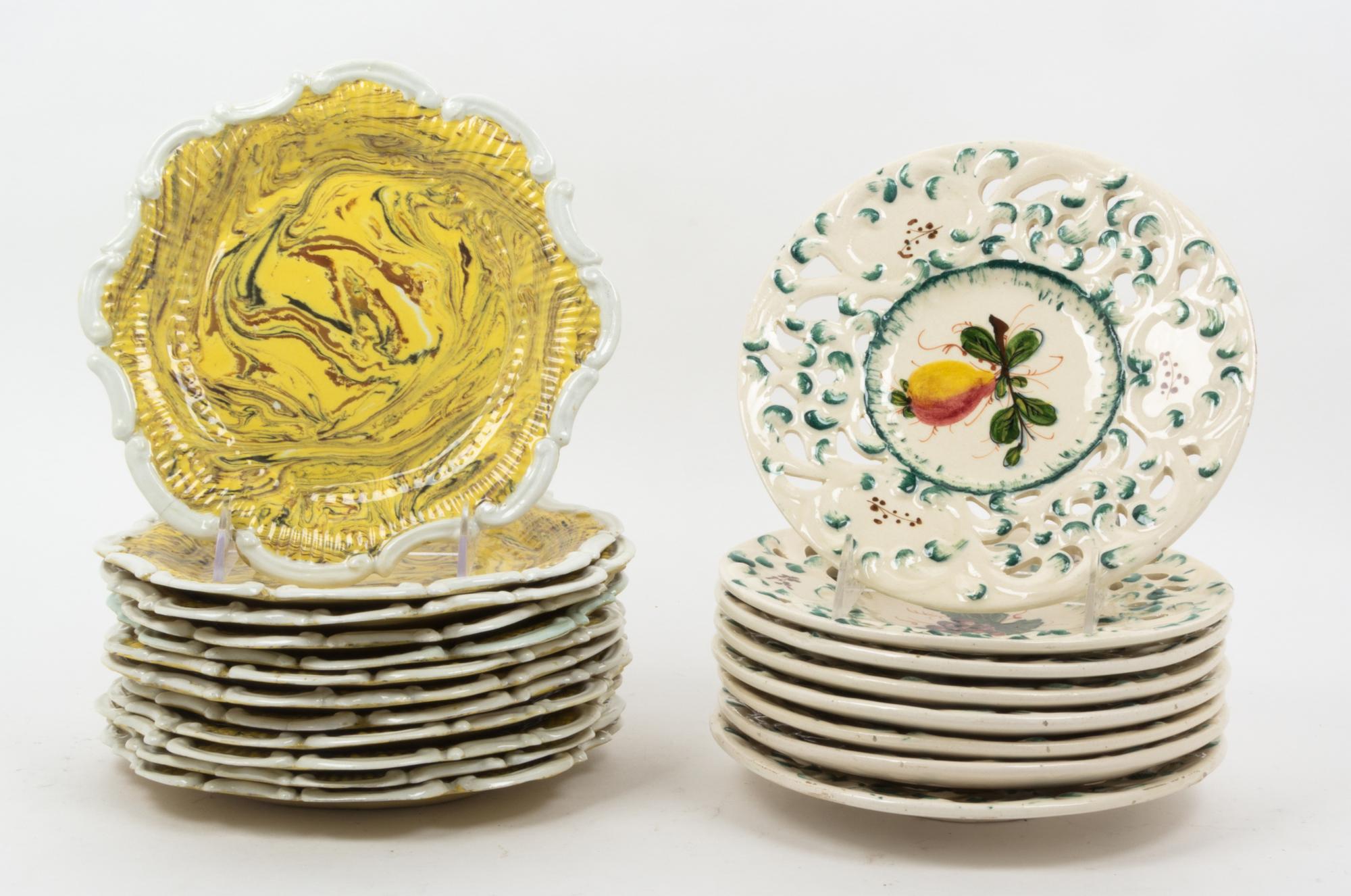 A Group of Italian Dessert Plates Diameter 8 inches. — SECOND HALF 20TH CENTURY
