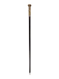 An English Brass Mounted 'Royal Medical Core' Walking Stick