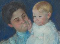 Mary Cassatt (American, 1844-1926) - Mrs. Harris Whittemore and Baby Helen