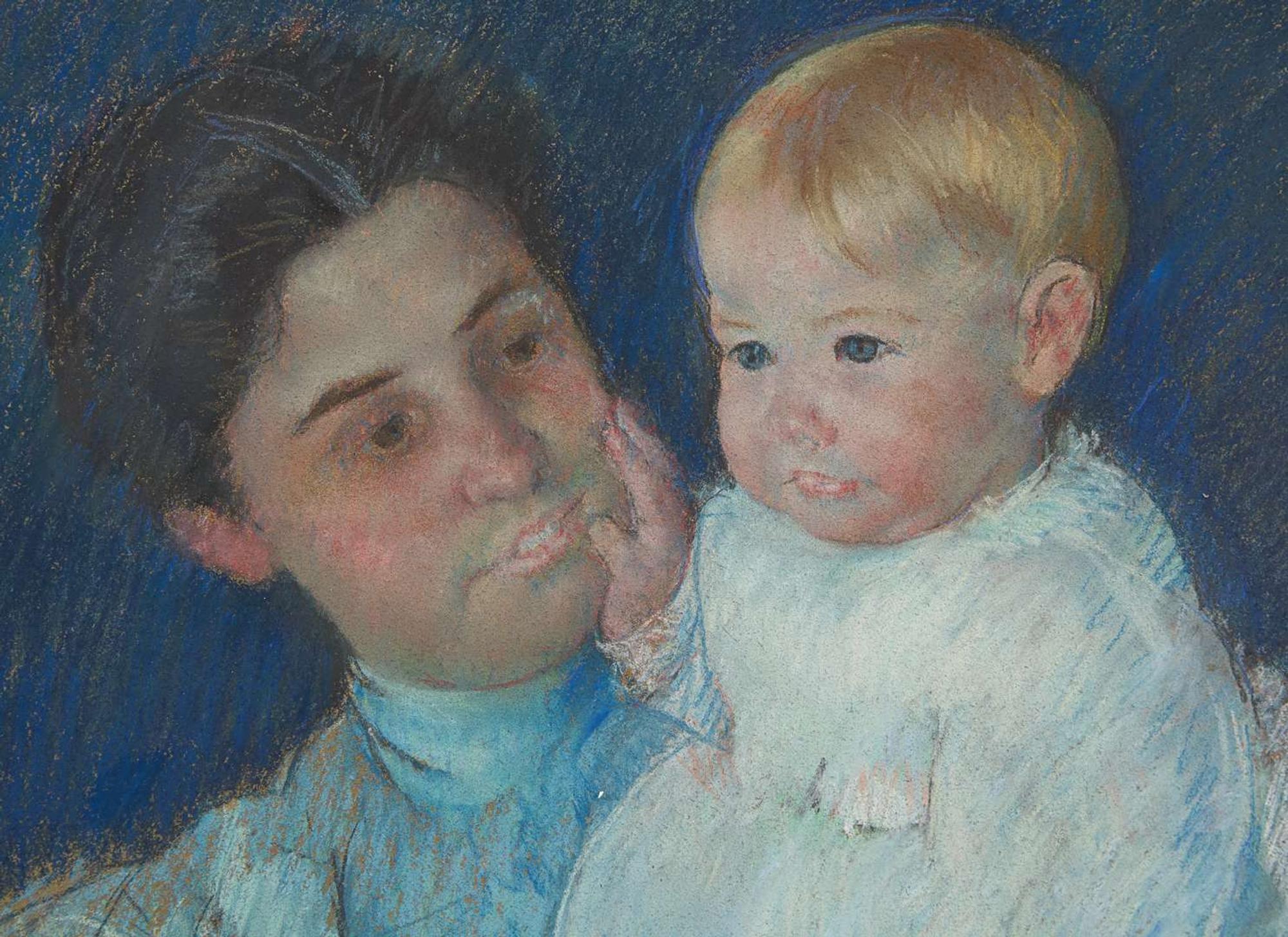 Mary Cassatt (American, 1844-1926) - Mrs. Harris Whittemore and Baby Helen