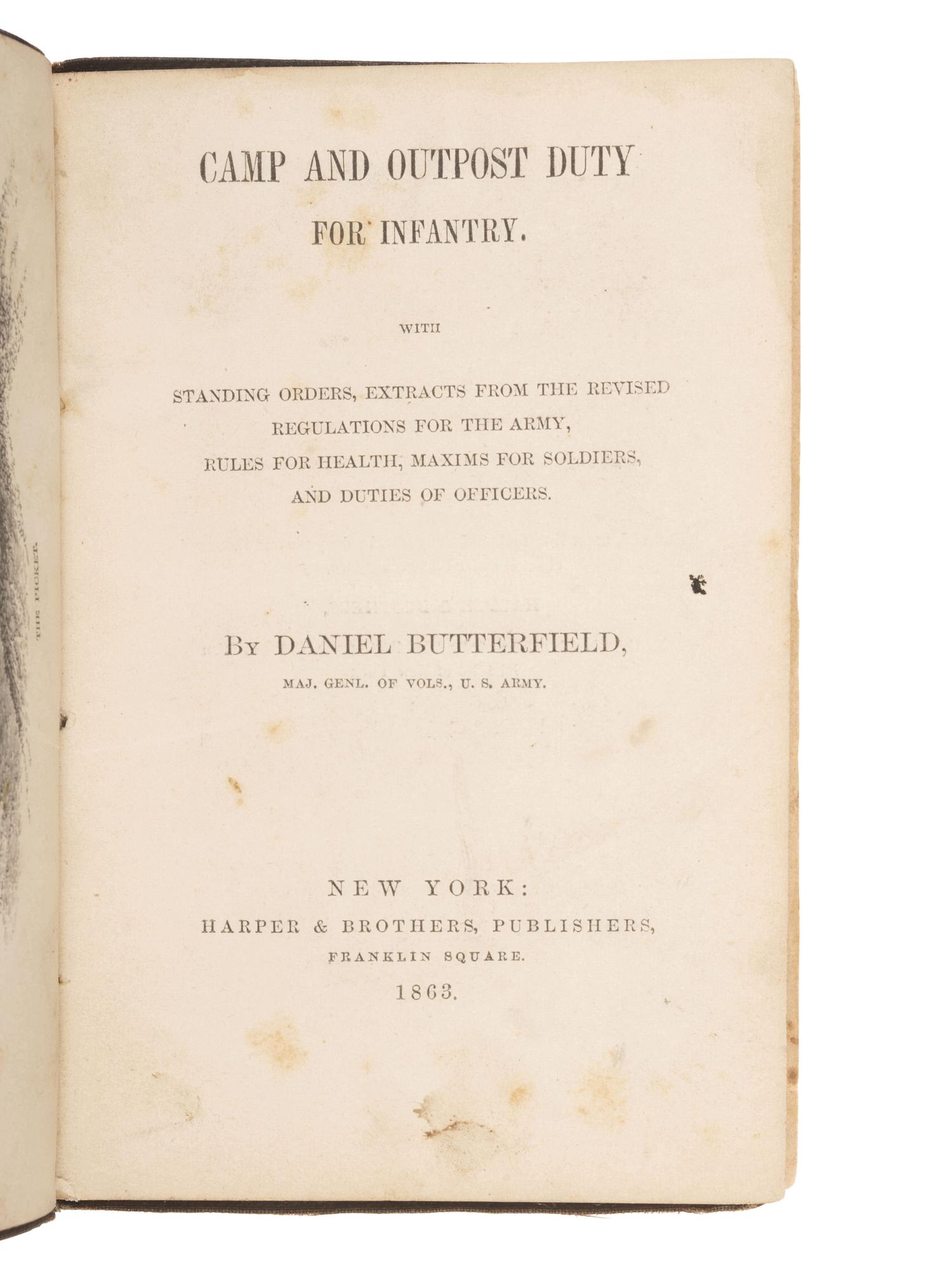 [CIVIL WAR]. Books associated with the war, incl. one identified to a Union officer.