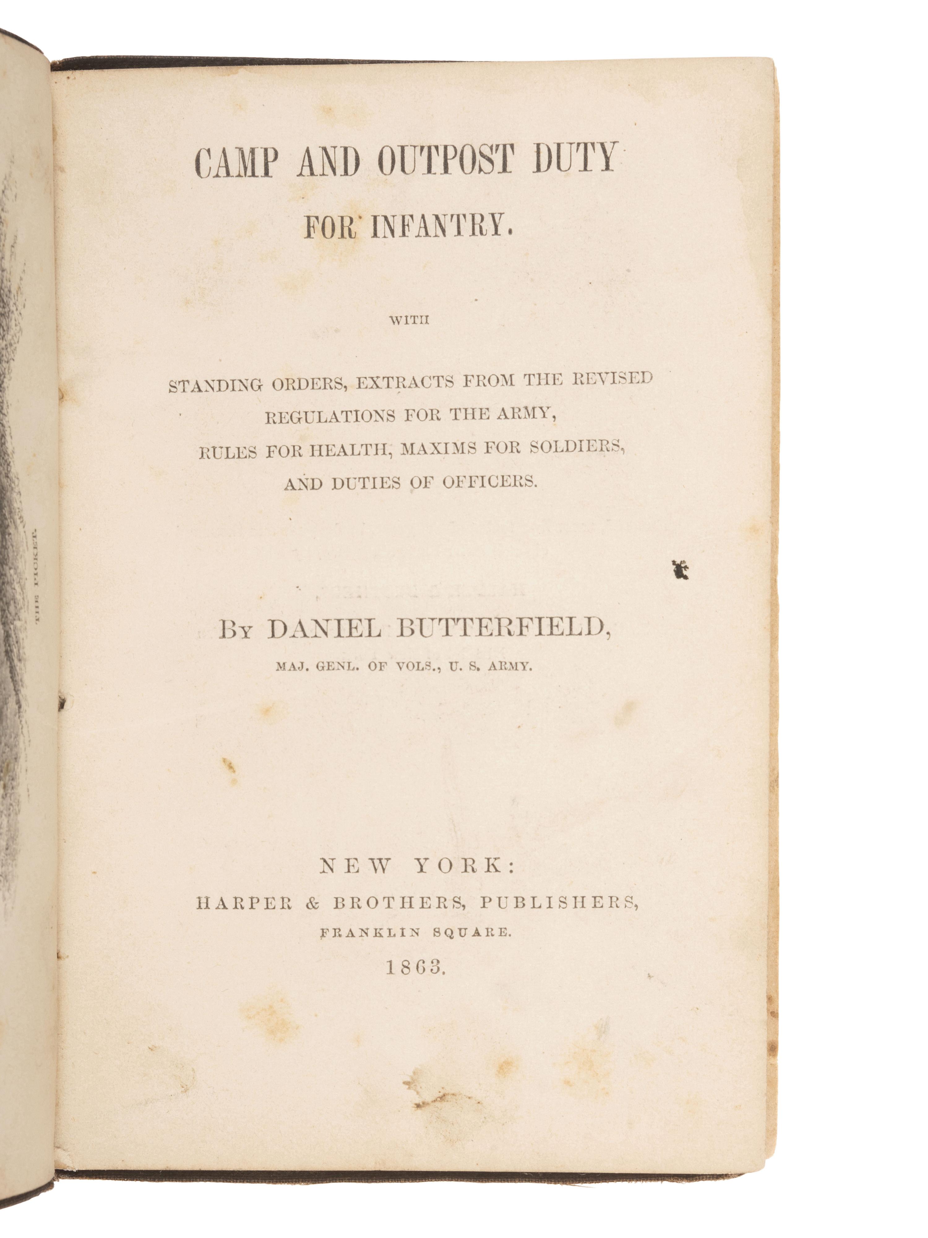 [CIVIL WAR]. Books associated with the war, incl. one identified to a Union officer.