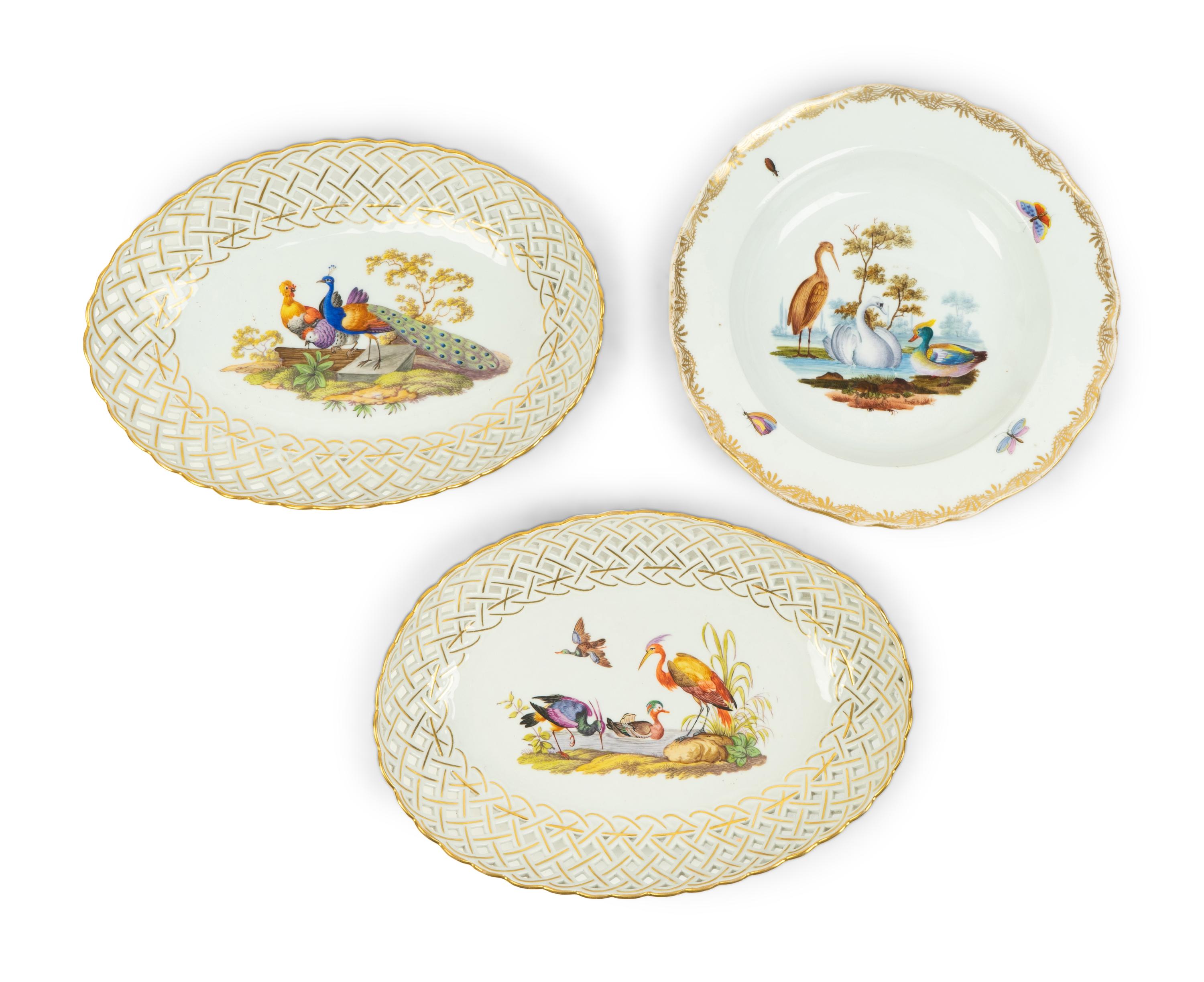 A Pair of Meissen Porcelain Baskets — 19TH/20TH CENTURY